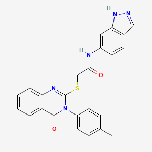 N-(1H-indazol-6-yl)-2-{[3-(4-methylphenyl)-4-oxo-3,4-dihydroquinazolin-2-yl]sulfanyl}acetamide