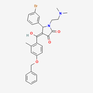 4-[4-(Benzyloxy)-2-methylbenzoyl]-5-(3-bromophenyl)-1-[2-(dimethylamino)ethyl]-3-hydroxy-1,5-dihydro-2H-pyrrol-2-one