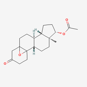 molecular formula C20H28O4 B1202683 3-Oxo-5,10-epoxyestran-17-yl acetate 
