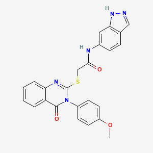 N-(1H-indazol-6-yl)-2-{[3-(4-methoxyphenyl)-4-oxo-3,4-dihydroquinazolin-2-yl]sulfanyl}acetamide