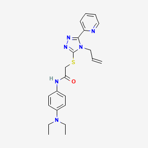 2-((4-Allyl-5-(pyridin-2-yl)-4H-1,2,4-triazol-3-yl)thio)-N-(4-(diethylamino)phenyl)acetamide