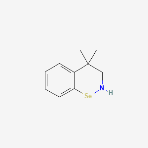 molecular formula C10H13NSe B1202705 4,4-二甲基-3,4-二氢-2H-1,2-苯并硒嗪 CAS No. 173026-17-0