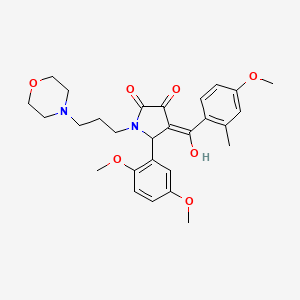 5-(2,5-Dimethoxyphenyl)-3-hydroxy-4-(4-methoxy-2-methylbenzoyl)-1-[3-(4-morpholinyl)propyl]-1,5-dihydro-2H-pyrrol-2-one