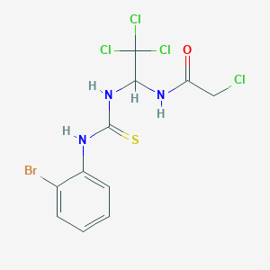 N-(1-(((2-BR-Anilino)carbothioyl)amino)-2,2,2-trichloroethyl)-2-chloroacetamide