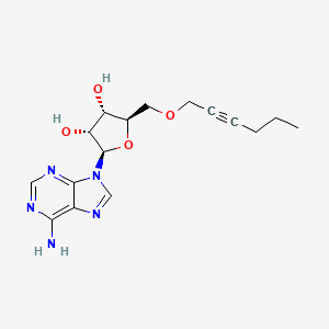 molecular formula C16H21N5O4 B1202726 2-Hexynyladenosine CAS No. 90596-73-9