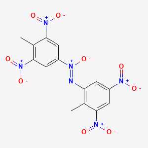 molecular formula C14H10N6O9 B1202729 2,4',6,6'-Tetranitro-2',4-azoxytoluene CAS No. 51118-04-8