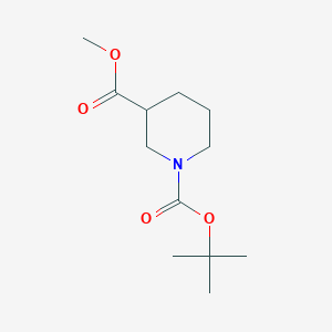 molecular formula C12H21NO4 B120274 甲基 N-Boc-哌啶-3-羧酸酯 CAS No. 148763-41-1