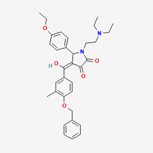 4-[4-(Benzyloxy)-3-methylbenzoyl]-1-[2-(diethylamino)ethyl]-5-(4-ethoxyphenyl)-3-hydroxy-1,5-dihydro-2H-pyrrol-2-one