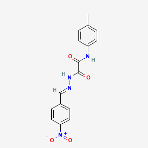 N-(4-Methylphenyl)-2-(2-(4-nitrobenzylidene)hydrazino)-2-oxoacetamide