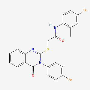 N-(4-bromo-2-methylphenyl)-2-{[3-(4-bromophenyl)-4-oxo-3,4-dihydroquinazolin-2-yl]sulfanyl}acetamide