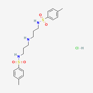 molecular formula C20H30ClN3O4S2 B1202751 N,N'-(Iminoditrimethylene)di-p-toluenesulfonamide CAS No. 13380-01-3
