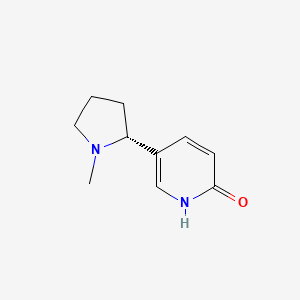 molecular formula C10H14N2O B1202756 (R)-6-羟基尼古丁 CAS No. 22956-40-7