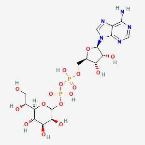 molecular formula C17H27N5O16P2 B1202759 ADP-D-甘油-D-甘露-庚糖 