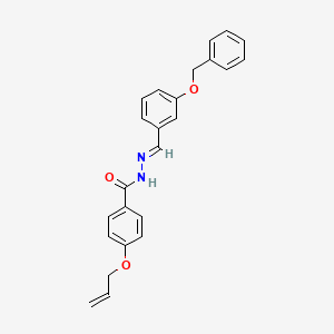 molecular formula C24H22N2O3 B12027777 4-(Allyloxy)-N'-(3-(benzyloxy)benzylidene)benzohydrazide CAS No. 767302-71-6