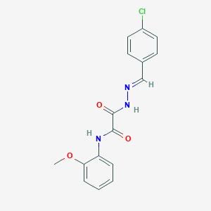 2-(2-(4-Chlorobenzylidene)hydrazino)-N-(2-methoxyphenyl)-2-oxoacetamide