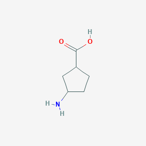 molecular formula C6H11NO2 B1202783 3-氨基环戊烷甲酸 CAS No. 89614-96-0