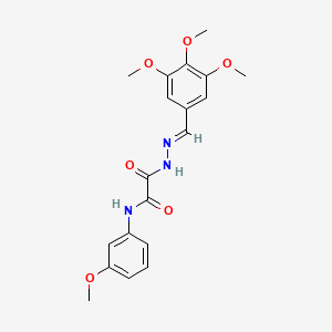 N-(3-Methoxyphenyl)-2-oxo-2-(2-(3,4,5-trimethoxybenzylidene)hydrazino)acetamide