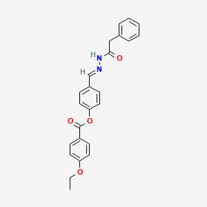 4-(2-(Phenylacetyl)carbohydrazonoyl)phenyl 4-ethoxybenzoate