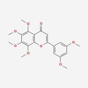 molecular formula C21H22O8 B1202786 2-(3,5-二甲氧基苯基)-5,6,7,8-四甲氧基-4H-香豆素-4-酮 CAS No. 70460-29-6