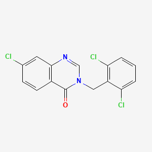 7-Chloro-3-(2,6-dichlorobenzyl)quinazolin-4(3H)-one