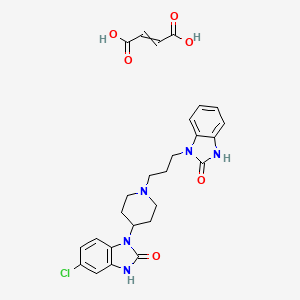 molecular formula C26H28ClN5O6 B1202796 Domperidone (monomaleate) 