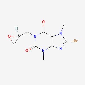molecular formula C10H11BrN4O3 B1202807 1-(beta,gamma-Epoxypropyl)-8-bromotheobromine CAS No. 16877-94-4