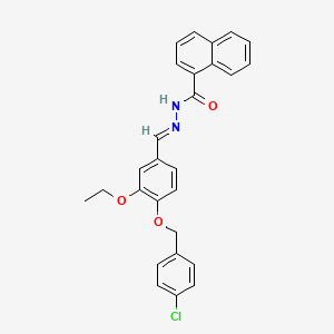 N'-(4-((4-Chlorobenzyl)oxy)-3-ethoxybenzylidene)-1-naphthohydrazide