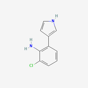 molecular formula C10H9ClN2 B1202813 4-(2-氨基-3-氯苯基)吡咯 CAS No. 75102-75-9