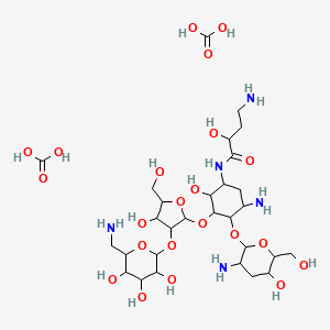 molecular formula C29H55N5O22 B1202817 Ahb-deoxyparomamine CAS No. 81166-10-1