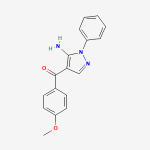 (5-Amino-1-phenyl-1H-pyrazol-4-YL)(4-methoxyphenyl)methanone