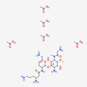 molecular formula C32H63N7O17 B1202818 4-N-Glycyllysinomicin CAS No. 84373-74-0