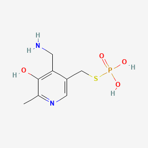 molecular formula C8H13N2O4PS B1202824 Pyridoxamine 5-thiophosphate CAS No. 51989-44-7