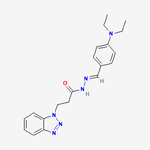 3-(1H-Benzo[d][1,2,3]triazol-1-yl)-N'-(4-(diethylamino)benzylidene)propanehydrazide