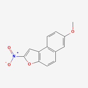 molecular formula C13H9NO4 B1202833 2-硝基-7-甲氧基萘并[2,1-b]呋喃 CAS No. 75965-74-1