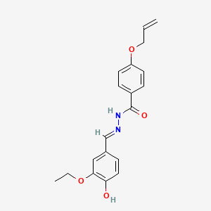 molecular formula C19H20N2O4 B12028463 4-(Allyloxy)-N'-(3-ethoxy-4-hydroxybenzylidene)benzohydrazide CAS No. 765275-81-8