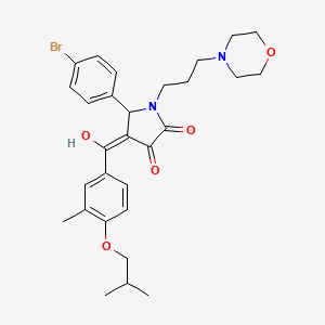 5-(4-Bromophenyl)-3-hydroxy-4-(4-isobutoxy-3-methylbenzoyl)-1-[3-(4-morpholinyl)propyl]-1,5-dihydro-2H-pyrrol-2-one