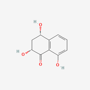 molecular formula C10H10O4 B1202853 2,4,8-Trihydroxy-1-tetralone, cis-(-)- CAS No. 88899-02-9