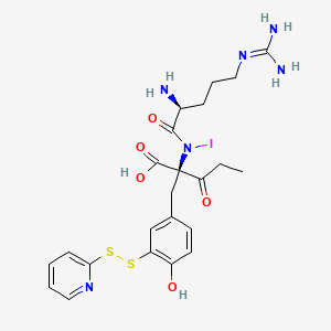 B1202855 3-(2-Pyridyldithio)propionylarginylmonoiodotyrosine CAS No. 138191-81-8