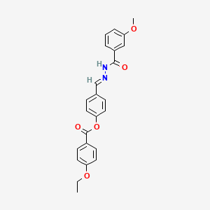 4-(2-(3-Methoxybenzoyl)carbohydrazonoyl)phenyl 4-ethoxybenzoate