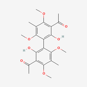 molecular formula C22H26O8 B1202871 扭曲素 CAS No. 91925-83-6