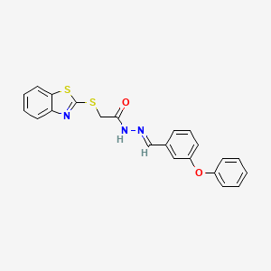 2-(1,3-benzothiazol-2-ylsulfanyl)-N'-(3-phenoxybenzylidene)acetohydrazide