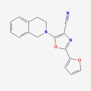 5-(3,4-dihydro-1H-isoquinolin-2-yl)-2-(2-furanyl)-4-oxazolecarbonitrile