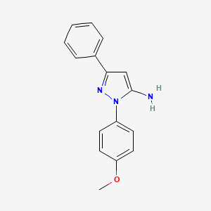 molecular formula C16H15N3O B12028882 1-(4-Methoxyphenyl)-3-phenyl-1H-pyrazol-5-amine CAS No. 41554-51-2