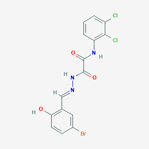 molecular formula C15H10BrCl2N3O3 B12029268 N'-[(E)-(5-bromo-2-hydroxyphenyl)methylideneamino]-N-(2,3-dichlorophenyl)oxamide 