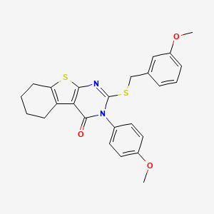 2-[(3-methoxybenzyl)sulfanyl]-3-(4-methoxyphenyl)-5,6,7,8-tetrahydro[1]benzothieno[2,3-d]pyrimidin-4(3H)-one