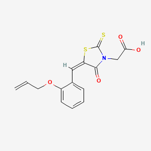 (5-(2-(Allyloxy)benzylidene)-4-oxo-2-thioxo-1,3-thiazolidin-3-YL)acetic acid