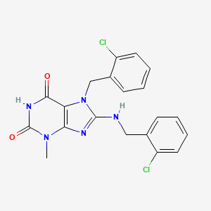 7-(2-chlorobenzyl)-8-[(2-chlorobenzyl)amino]-3-methyl-3,7-dihydro-1H-purine-2,6-dione