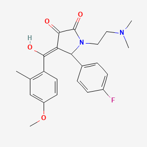 1-[2-(Dimethylamino)ethyl]-5-(4-fluorophenyl)-3-hydroxy-4-(4-methoxy-2-methylbenzoyl)-1,5-dihydro-2H-pyrrol-2-one