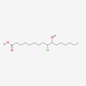 9-Chloro-10-hydroxyhexadecanoic acid