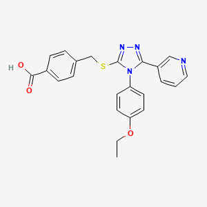 4-({[4-(4-ethoxyphenyl)-5-(pyridin-3-yl)-4H-1,2,4-triazol-3-yl]sulfanyl}methyl)benzoic acid